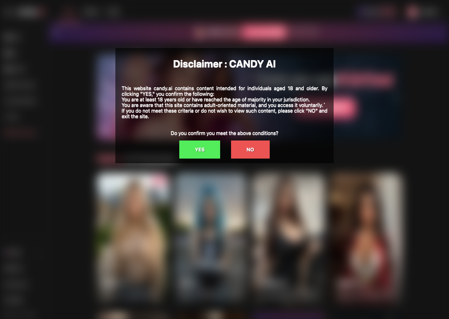 Candy.ai โ NSFW AI tool screenshot