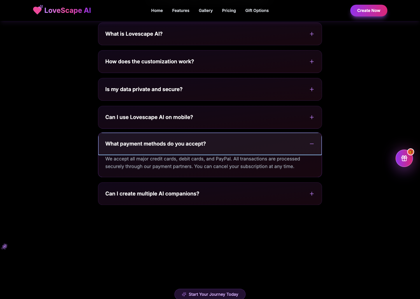 LoveScape AI โ NSFW AI tool screenshot