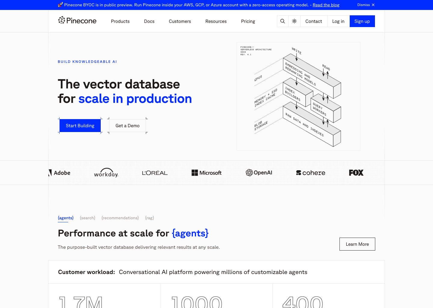 Pinecone โ Business AI tool screenshot